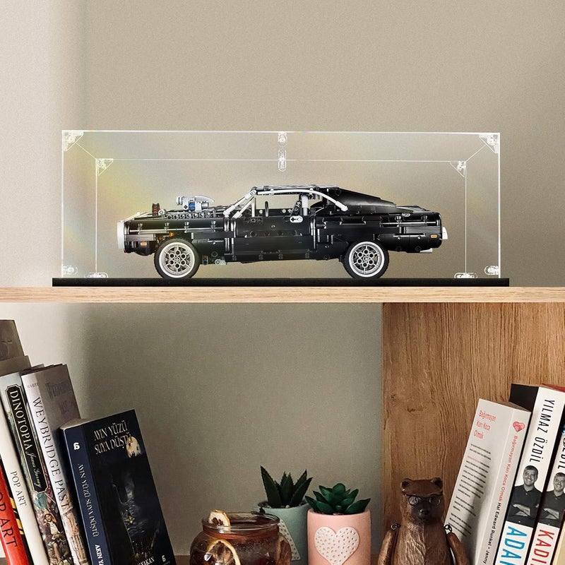 dofopo Clear Acrylic Display Case ,Self-Assemble Showcase for Collectibles, Action Figures, Dolls- Alternative Glass Box for Commemorative Gifts(16x8x8 inches, 40x20x20 cm) - Image 3